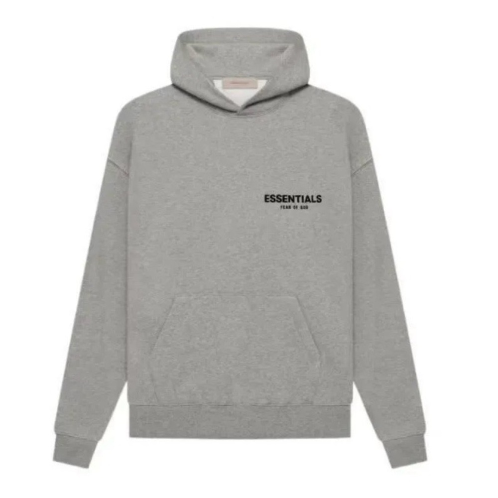 Essentials Fear Of God - Dark Oatmeal Hoodie